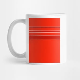 Wales Retro 1984 Red White Hoops Mug